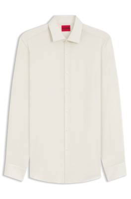 Slim-fit shirt in washed satin 1