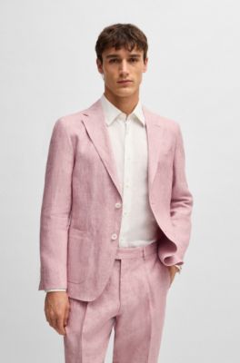 BOSS - スリムフィット スーツジャケット マイクロパターン