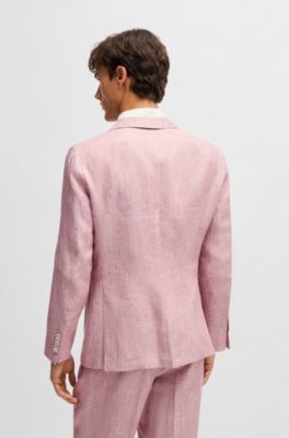 hugo boos イエローリネン テーラードジャケット 50（セール