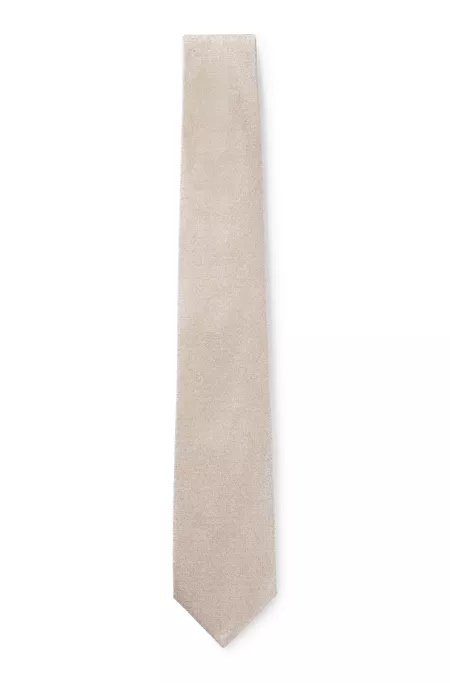 Silk tie with jacquard structure