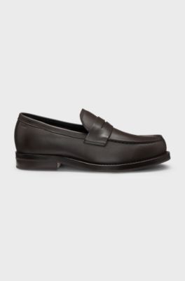 Dressletic loafers in soft leather, Dark Brown