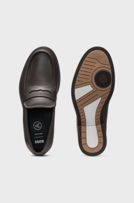 Dressletic loafers in soft leather, Dark Brown