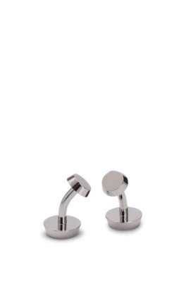 Boss Brass cufflinks with engraved-logo enamel insert armband herr – bild 3