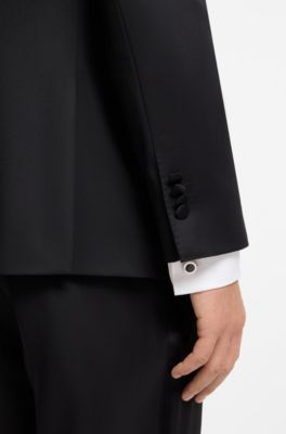 Brass cufflinks, Black