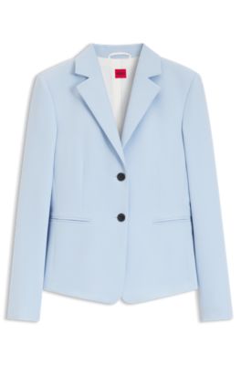 HugoBossライトブルーBOSSHUGO水色JacketPure Linen HUGO - Slim-fit blazer in stretch material - Light Blue