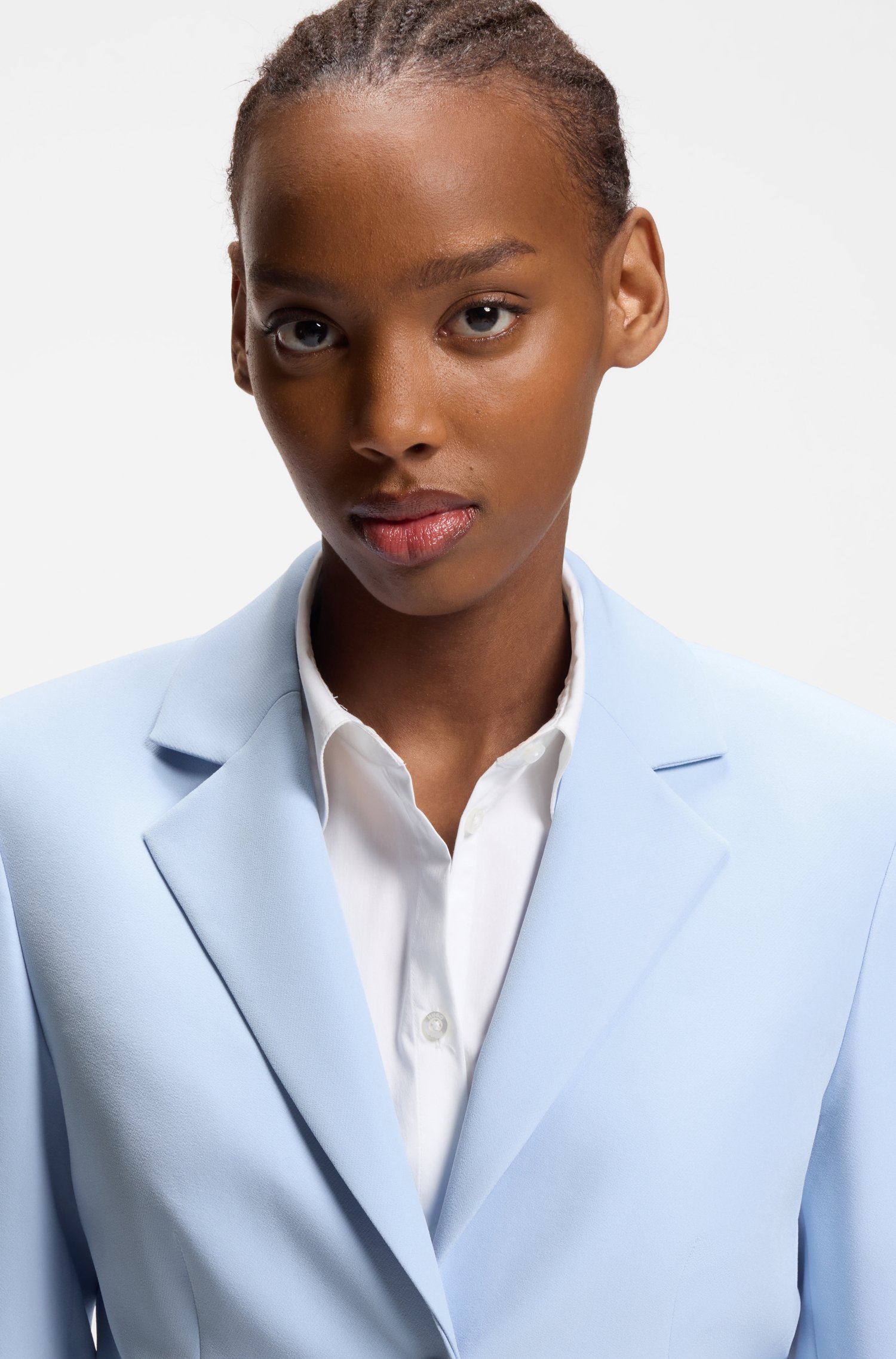 Hugo Slim-fit blazer in stretch material dam – bild 3