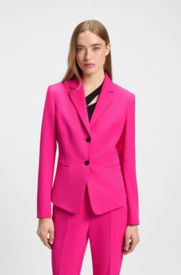 Slim-fit blazer in stretch material, Pink