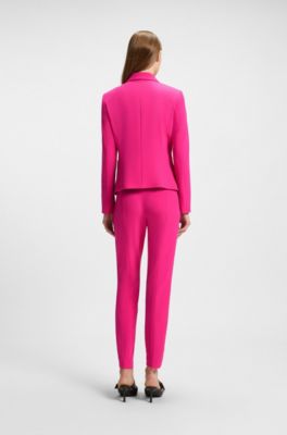 Slim-fit blazer in stretch material, Pink