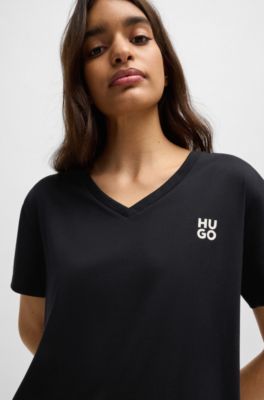 MoFiz Korte pyjama-set voor heren, tweedelig, zacht huispak, ronde hals, T- shirt en slaapshorts, zomernachtkleding, vrijetijdspak met borstzak, zwart, XL