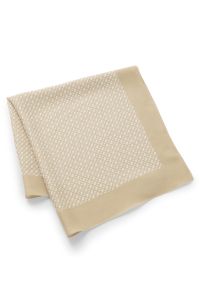 Printed bandana blended with silk, Light Beige