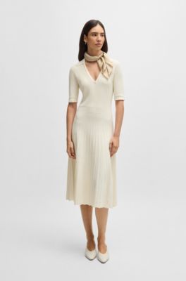 Printed bandana blended with silk, Light Beige