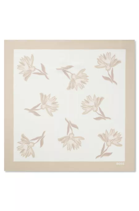 Printed bandana blended with silk