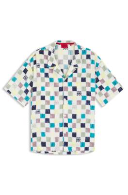 Relaxed-fit shirt with floral print 1
