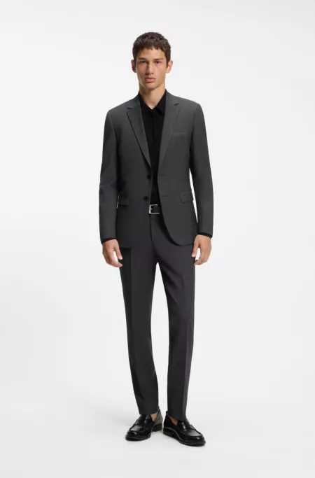 Two-piece extra-slim-fit suit in a wool blend