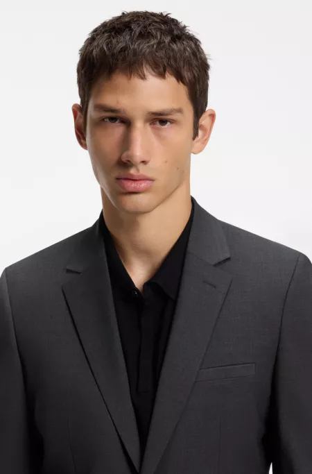 Two-piece extra-slim-fit suit in a wool blend