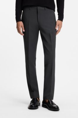 Two-piece extra-slim-fit suit in a wool blend, Dark Grey