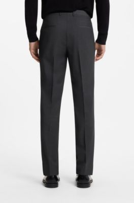 Two-piece extra-slim-fit suit in a wool blend, Dark Grey