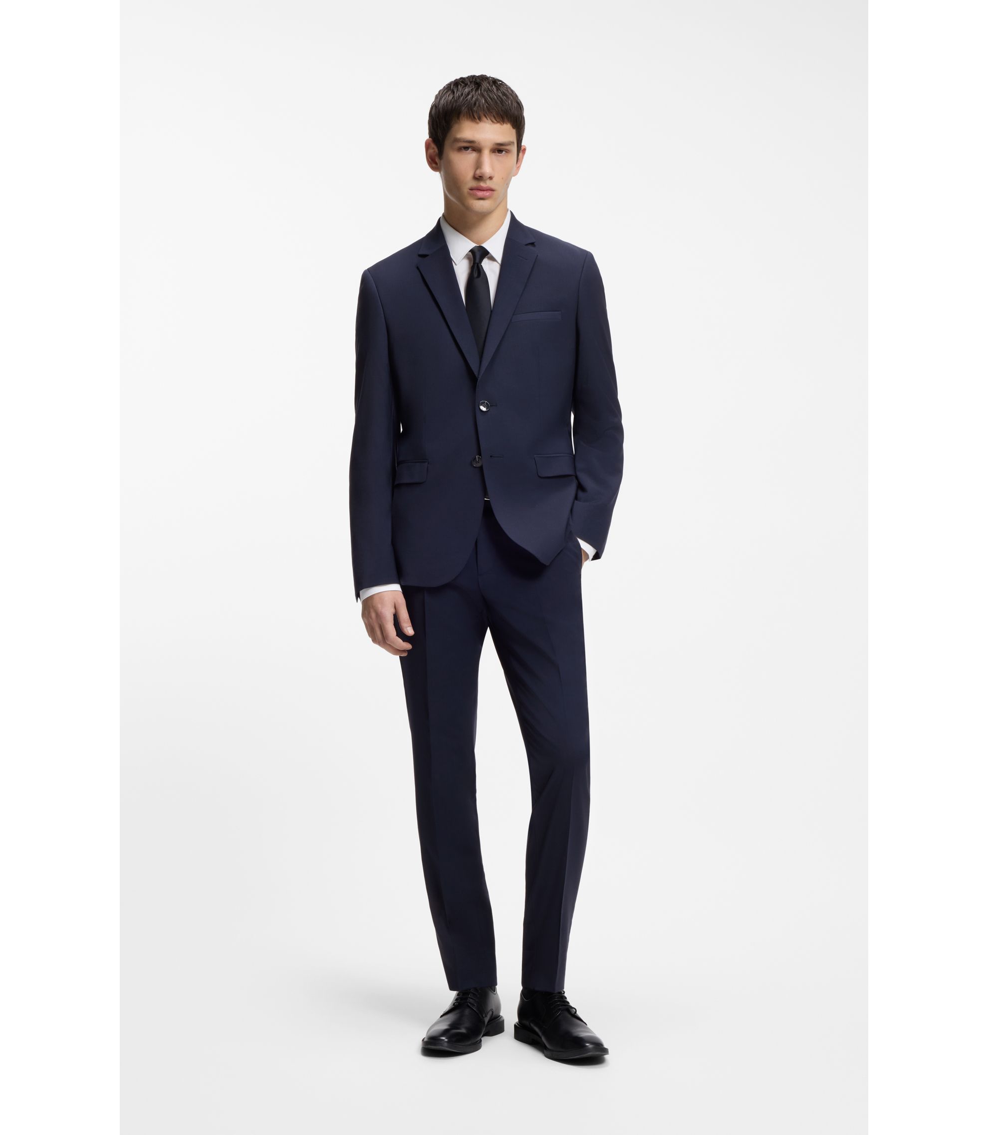 Extra Slim-Fit Zweiteiler aus Woll-Mix