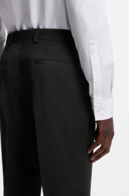 Modern-fit trousers in a performance-stretch wool blend 3