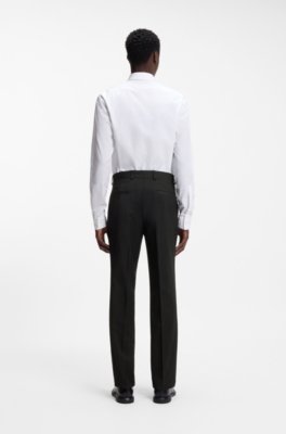 Modern-fit trousers in a performance-stretch wool blend 2