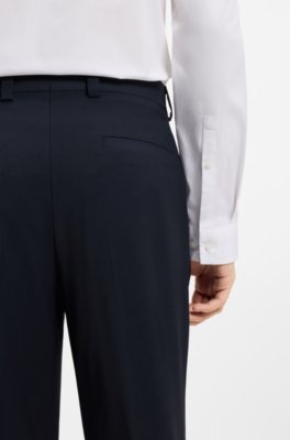 Modern-fit trousers in a performance-stretch wool blend 3