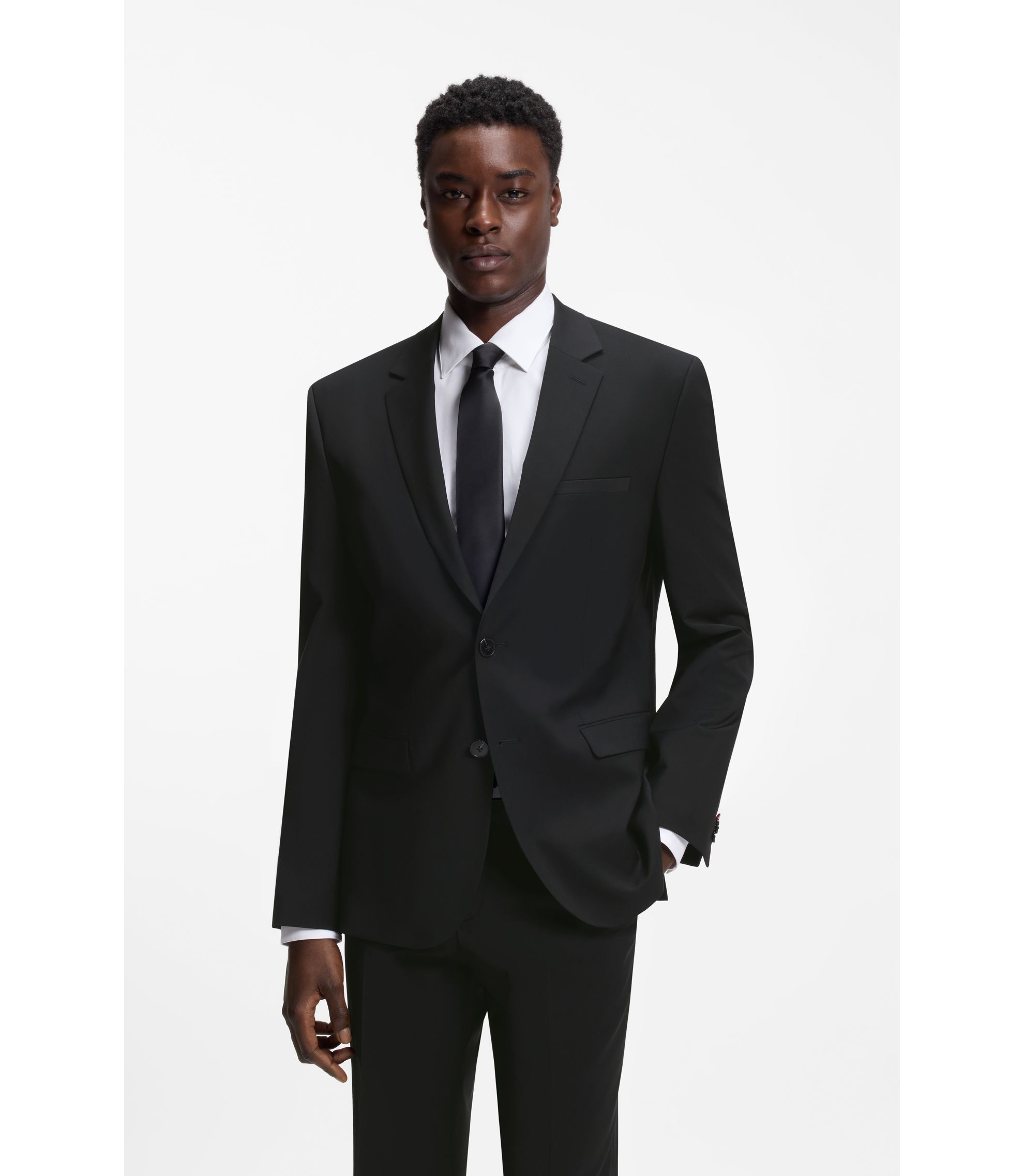 Extra Slim-Fit Sakko aus Woll-Mix