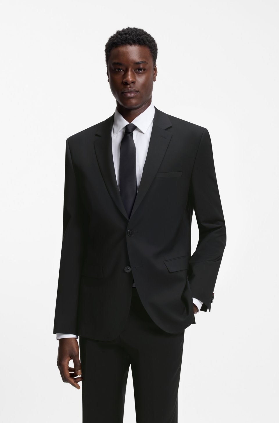 Extra-slim-fit blazer in a wool blend