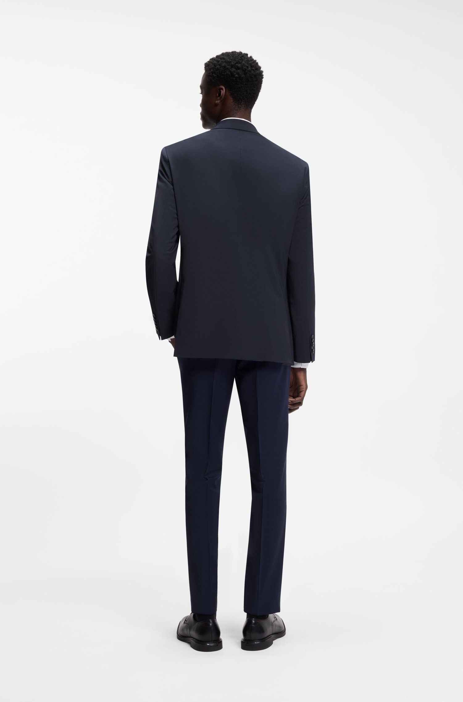Hugo Modern-fit suit jacket in a stretch-wool blend kavajer & blazers herr – bild 2