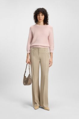 Relaxed-fit sweater in cotton, light pink