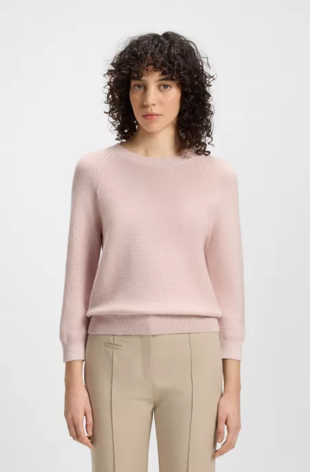 Knitted sweater in cotton