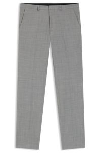Extra-slim-fit trousers in a wool blend, Grey