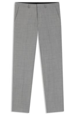 Extra-slim-fit trousers in a wool blend 1