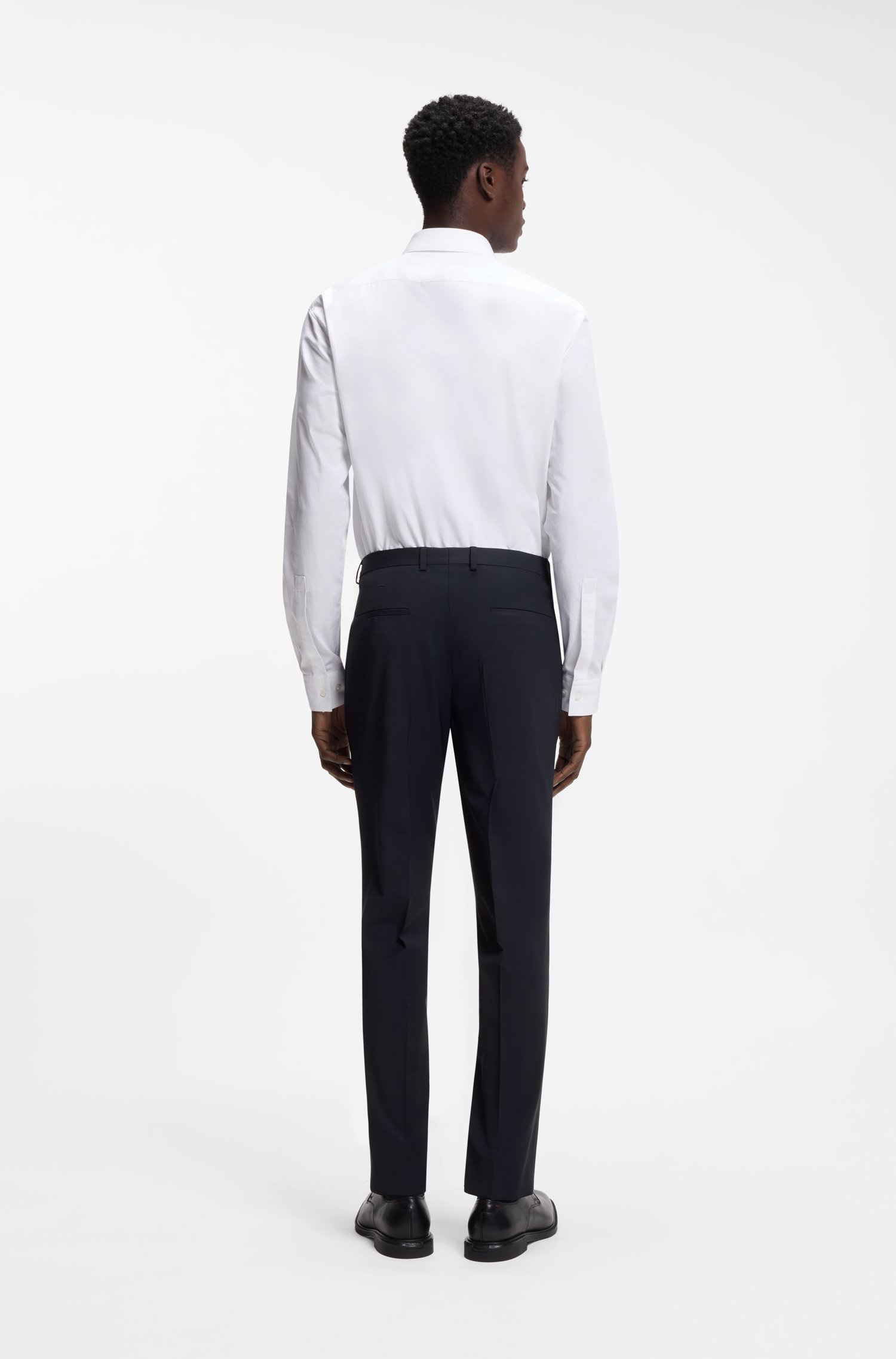Hugo Extra-slim-fit trousers in a wool blend byxor herr – bild 2