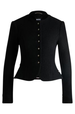 BOSS - BOSS x Kinga Mathe black jacket with turnlock buttons