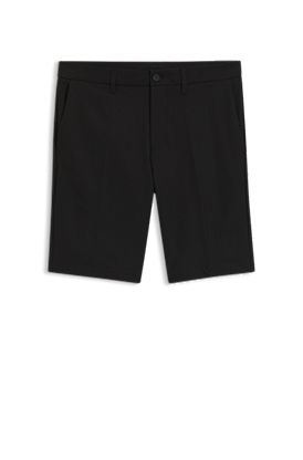 Shorts slim fit de tejido elástico repelente al agua