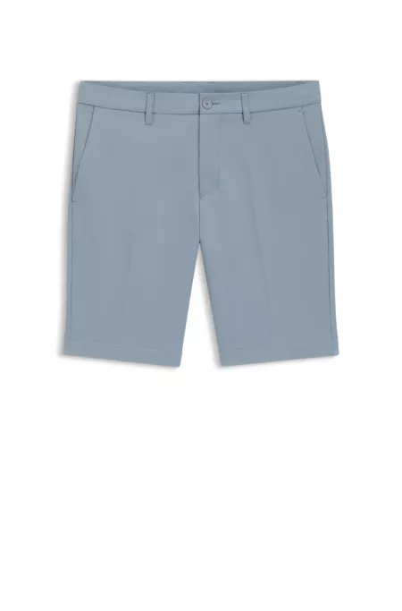 Slim-fit shorts in water-repellent stretch fabric