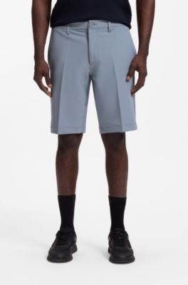 Slim fit-shorts i vattenavst&ouml;tande stretchmaterial, Gr&aring;