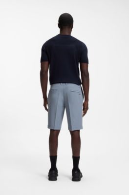 Slim fit-shorts i vattenavst&ouml;tande stretchmaterial, Gr&aring;