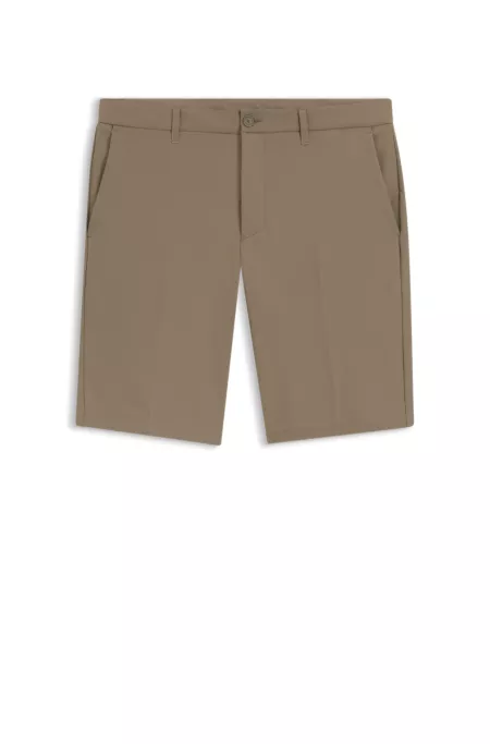 Slim-fit shorts in water-repellent stretch fabric
