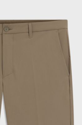 Slim-fit shorts in water-repellent stretch fabric, Light Green