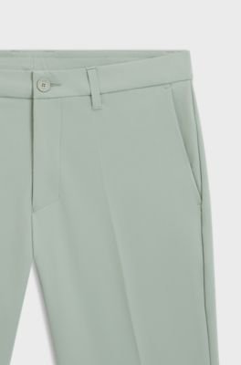 Slim-fit shorts in water-repellent stretch fabric, Light Green