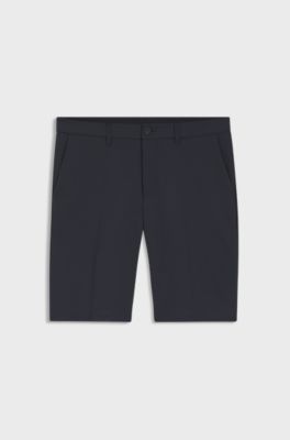 Slim-fit shorts in water-repellent stretch fabric, Dark Blue