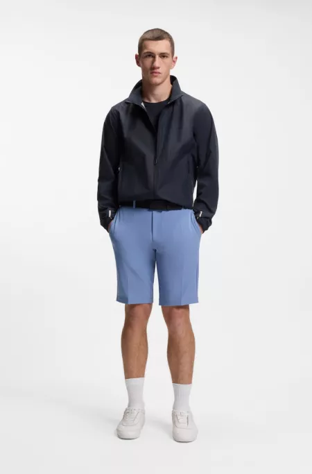 Slim-fit shorts in water-repellent stretch fabric