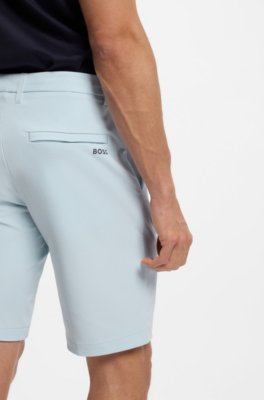 Boss Slim-fit shorts in water-repellent stretch fabric herr – bild 4