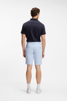 Boss Slim-fit shorts in water-repellent stretch fabric herr – bild 3