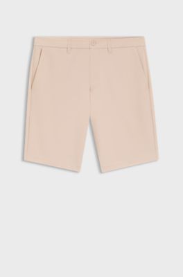 Slim-fit shorts in water-repellent stretch fabric, Light Orange