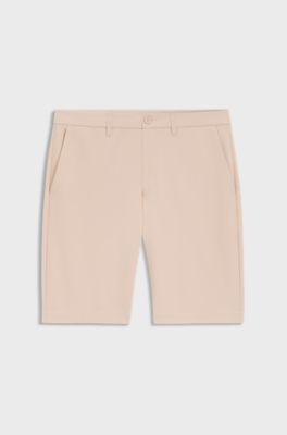 Slim-fit shorts in water-repellent stretch fabric, Light Orange