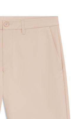 Slim-fit shorts in water-repellent stretch fabric, Light Orange