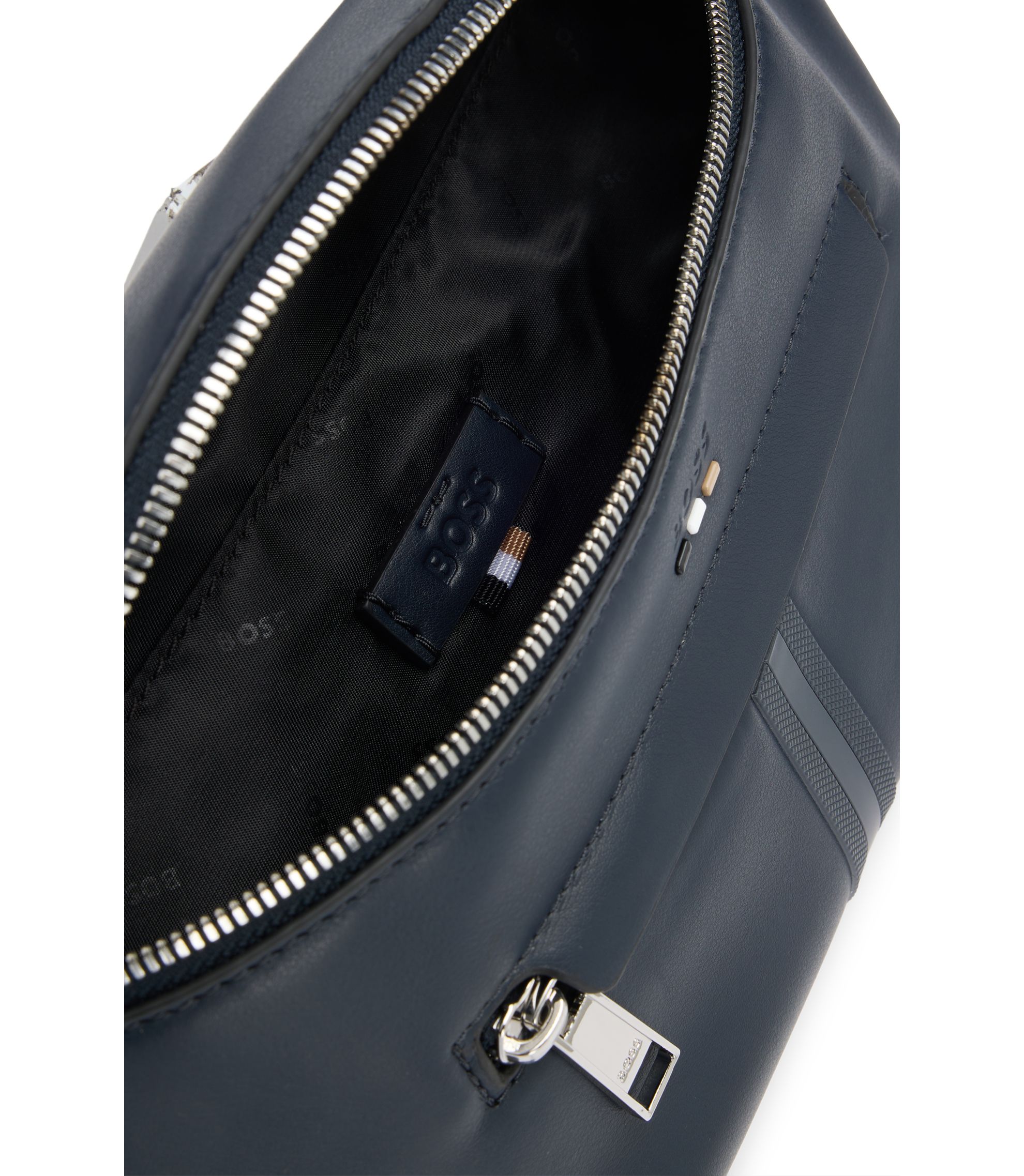 BOSS - フェイクレザー ベルトバッグ テクスチャードディテール