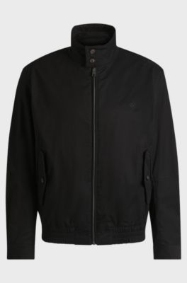 Jacke aus einem Baumwoll-Mix mit Double-B-Monogramm, Schwarz
